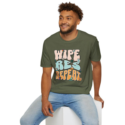 Wipe Res Repeat Color T-Shirt