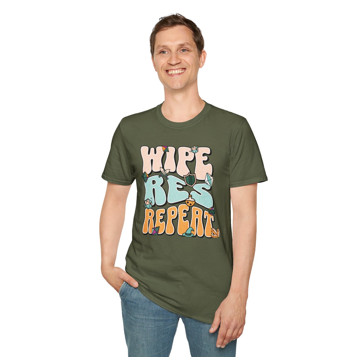 Wipe Res Repeat Color T-Shirt