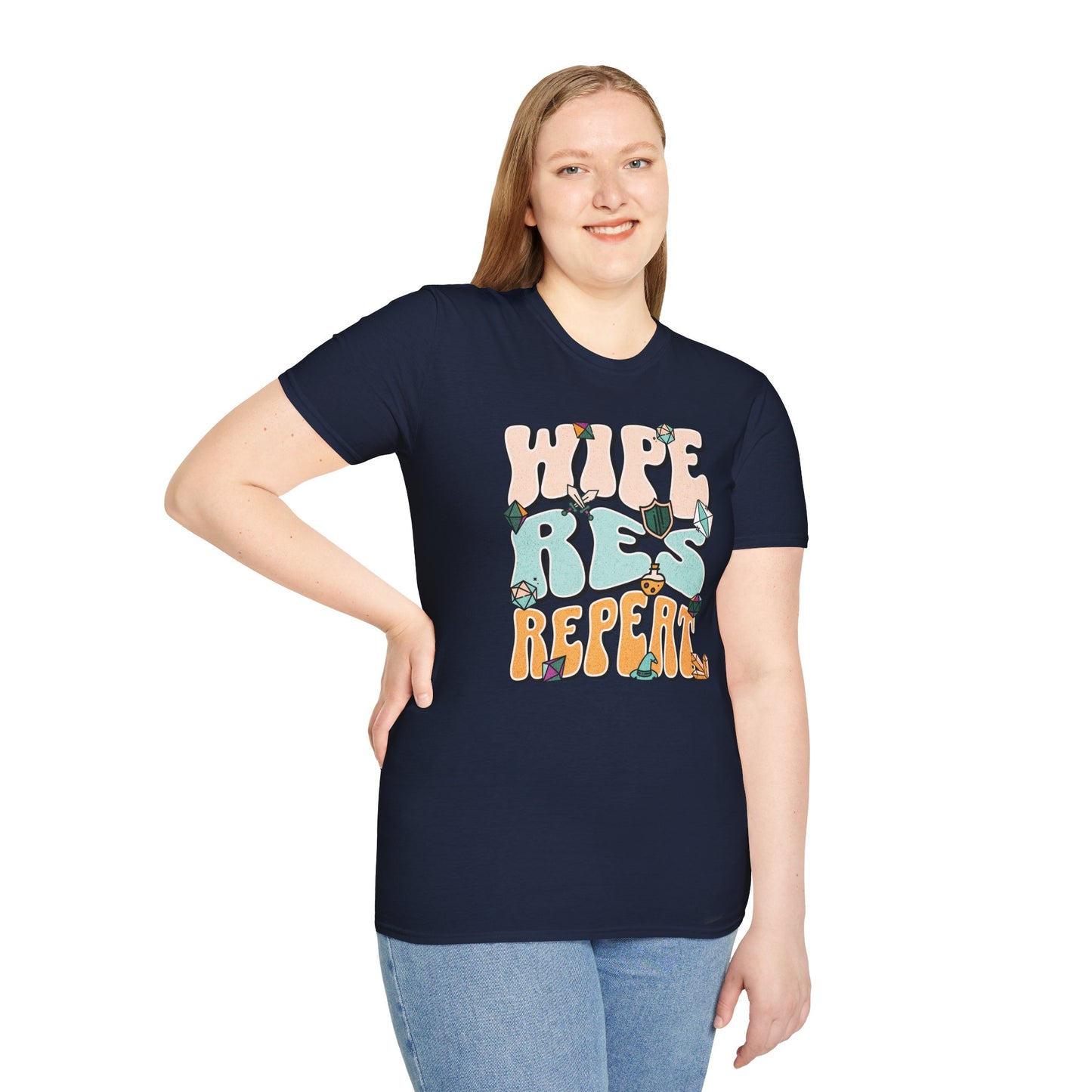 Wipe Res Repeat Color T-Shirt