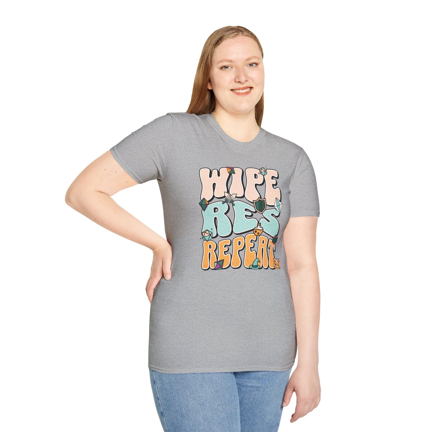 Wipe Res Repeat Color T-Shirt