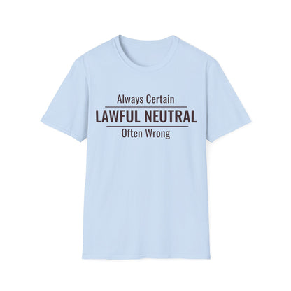 Lawful Neutral Tee