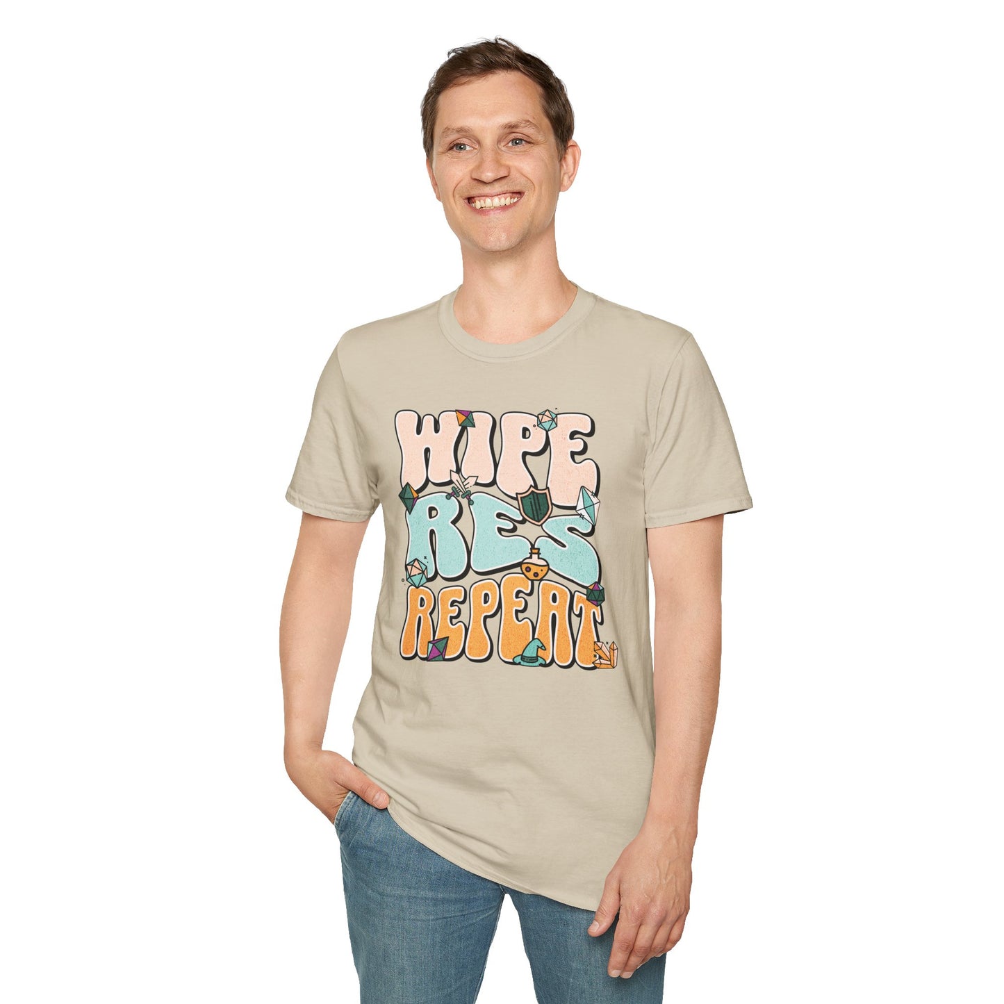 Wipe Res Repeat Color T-Shirt