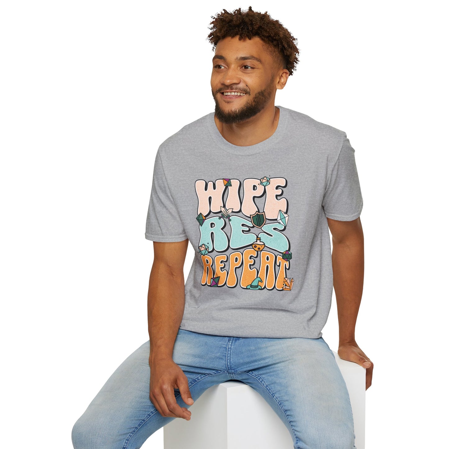 Wipe Res Repeat Color T-Shirt