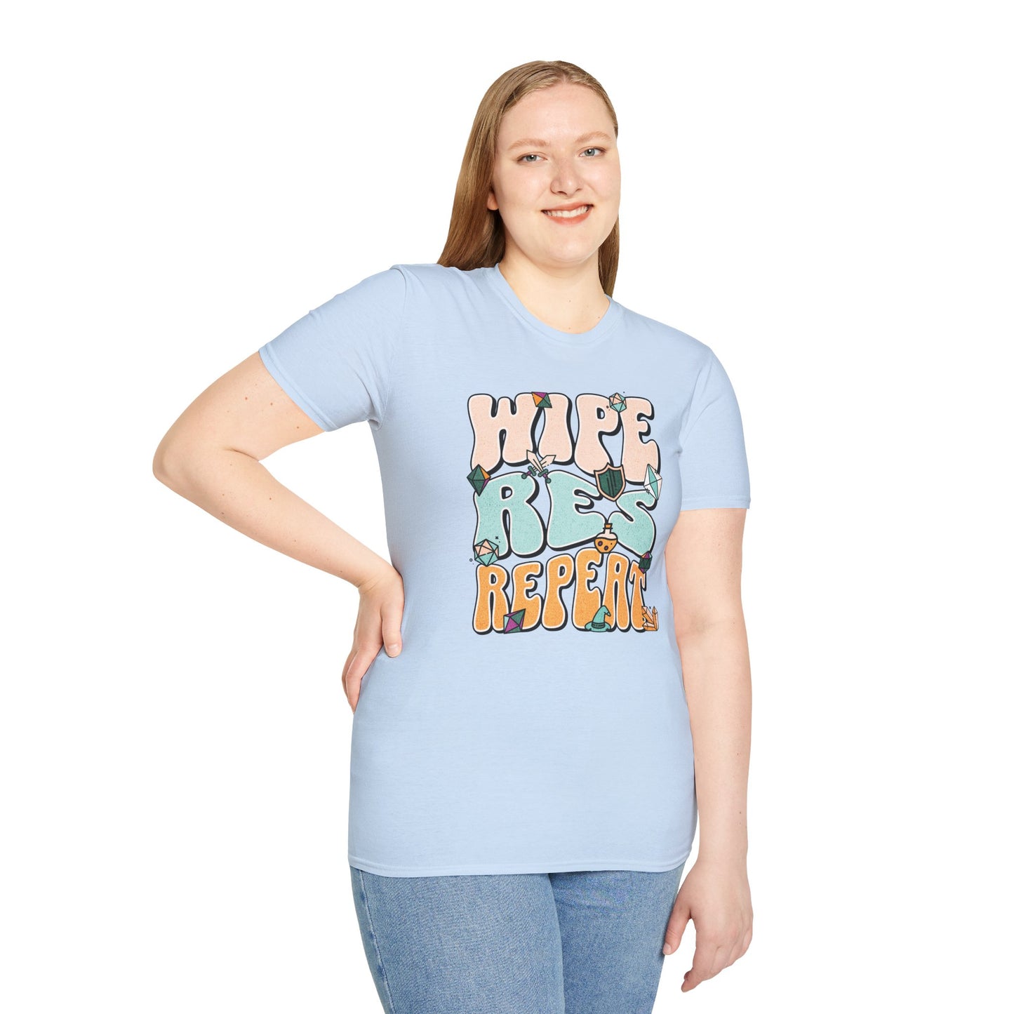 Wipe Res Repeat Color T-Shirt