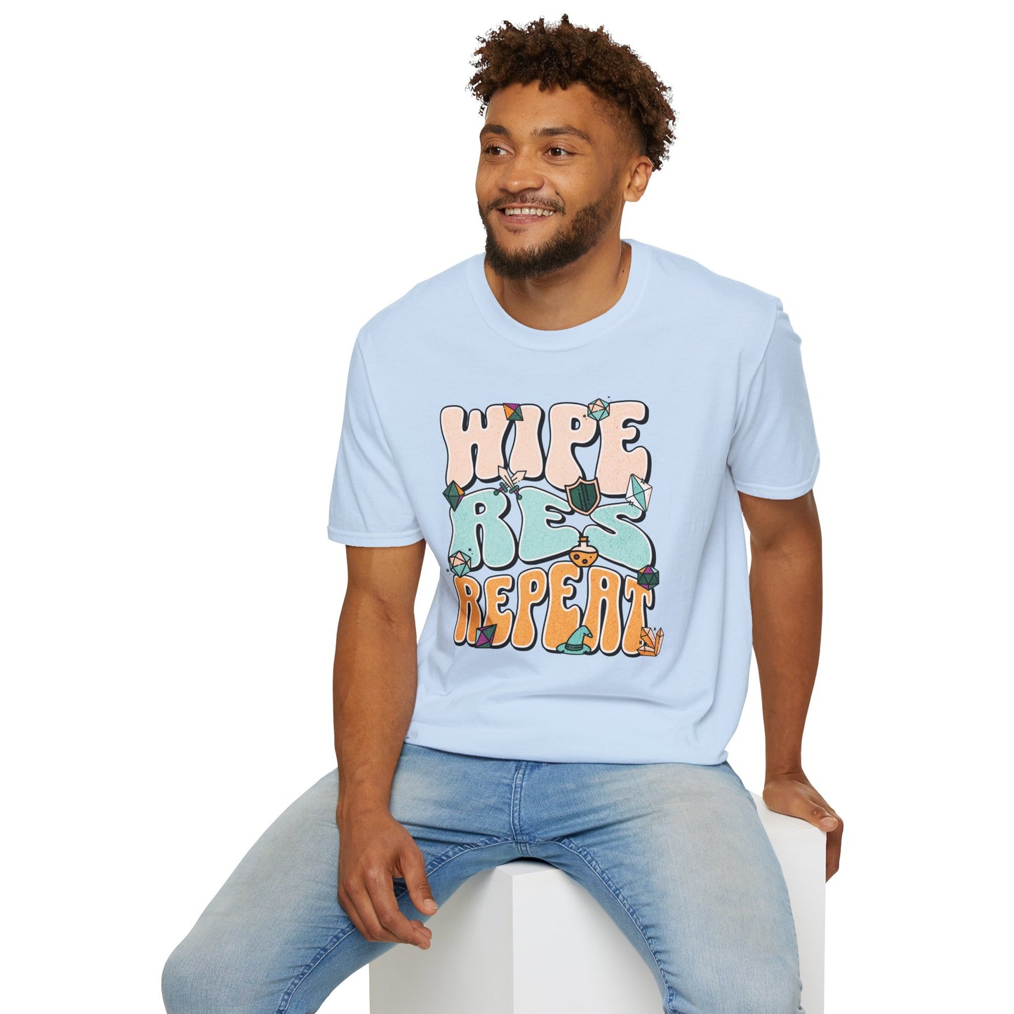 Wipe Res Repeat Color T-Shirt