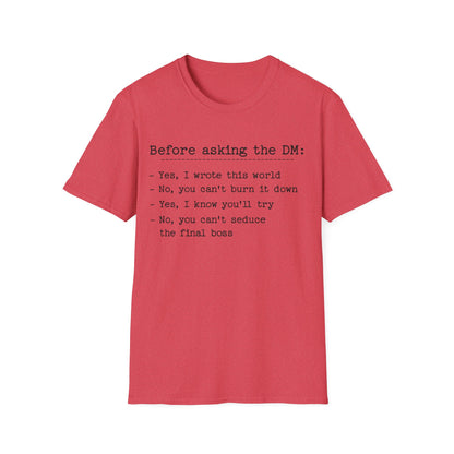 Before Asking DM Tee