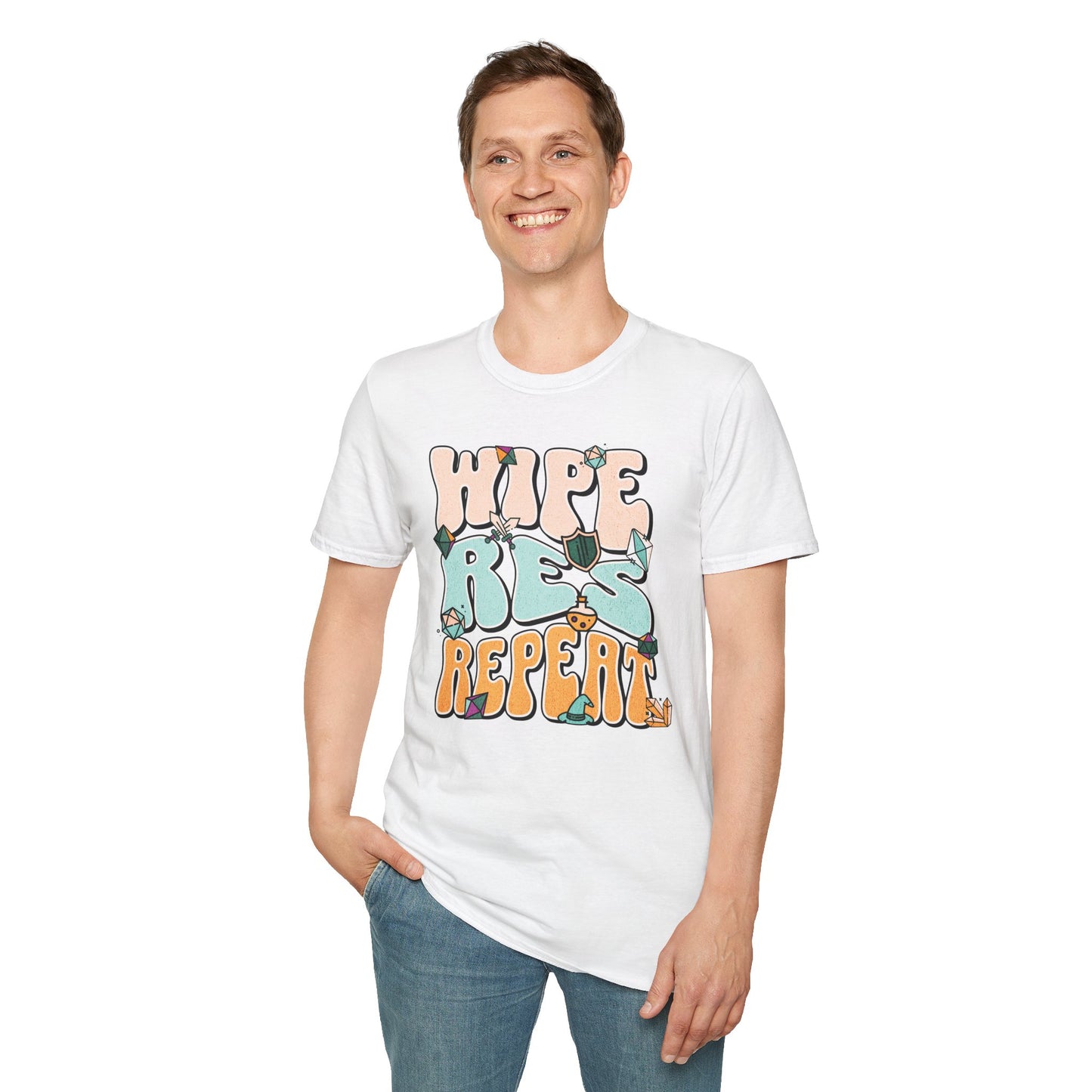 Wipe Res Repeat Color T-Shirt