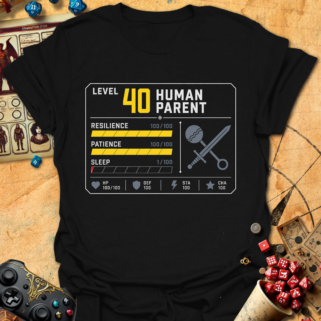 LVL 40 Human Parent Tee