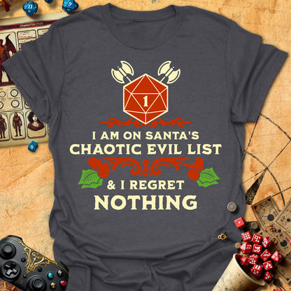Santa's Chaotic Evil List Tee