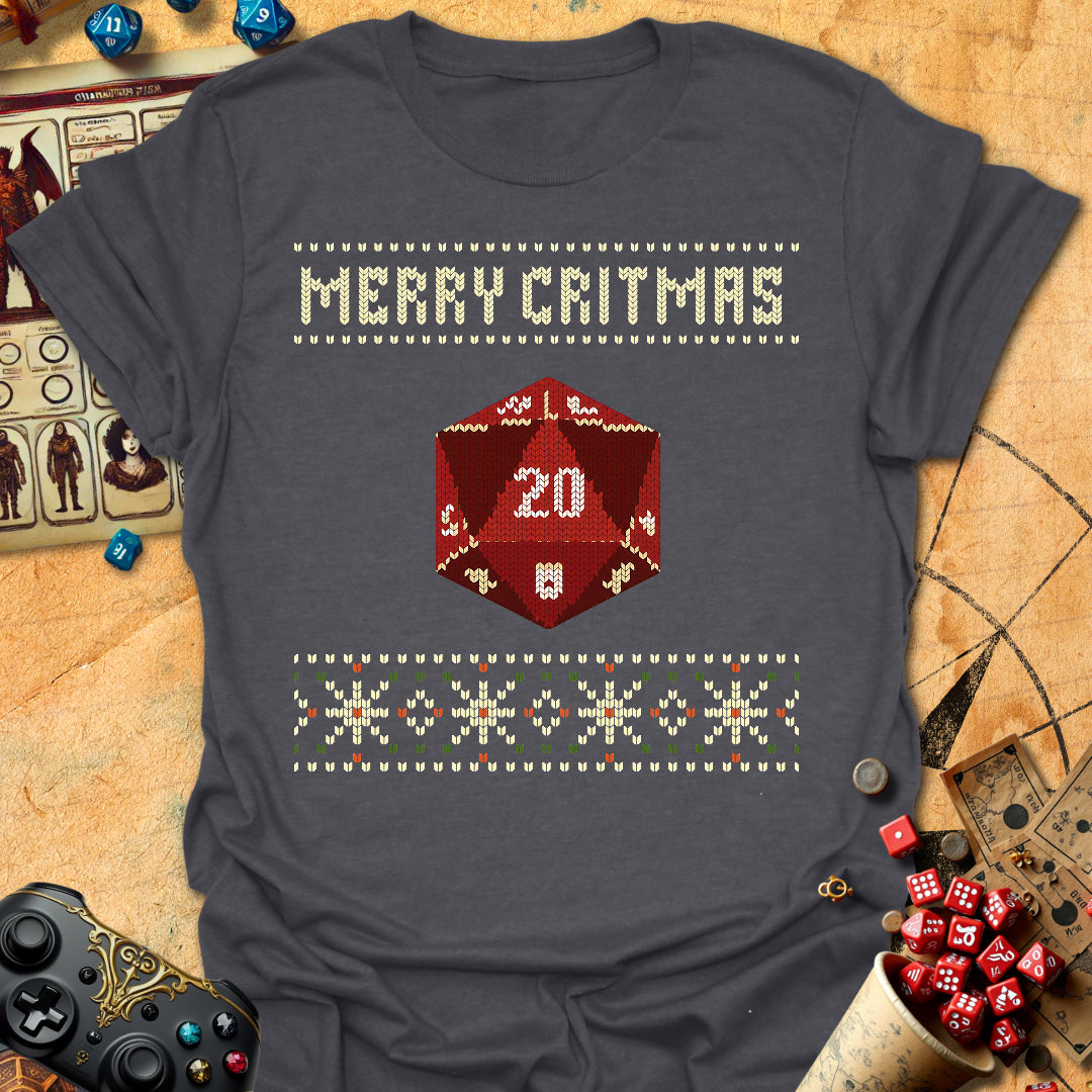 Knitted Merry Critmas Tee