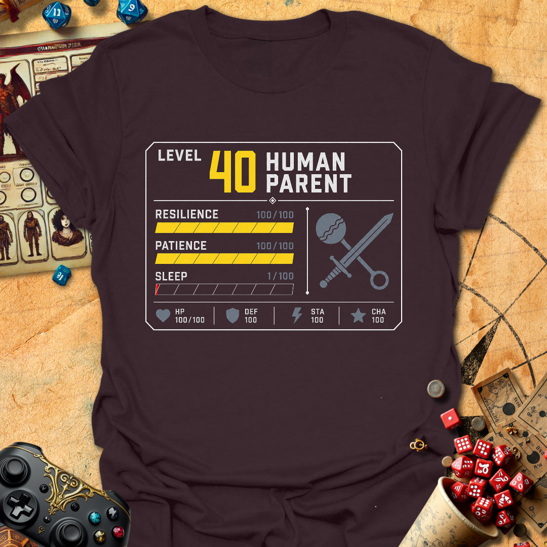 LVL 40 Human Parent Tee