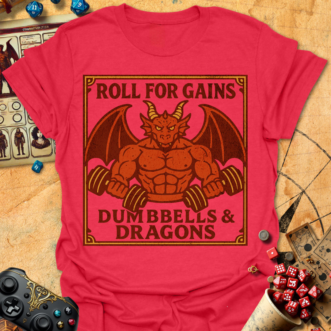Dumbbells & Dragons Tee