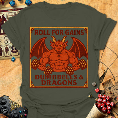 Dumbbells & Dragons Tee