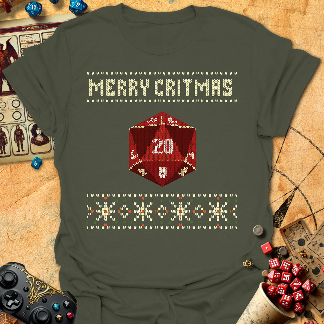 Knitted Merry Critmas Tee
