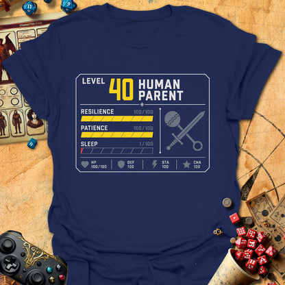 LVL 40 Human Parent Tee