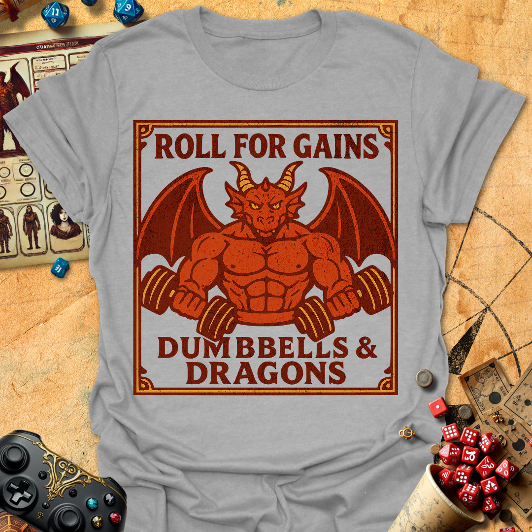 Dumbbells & Dragons Tee