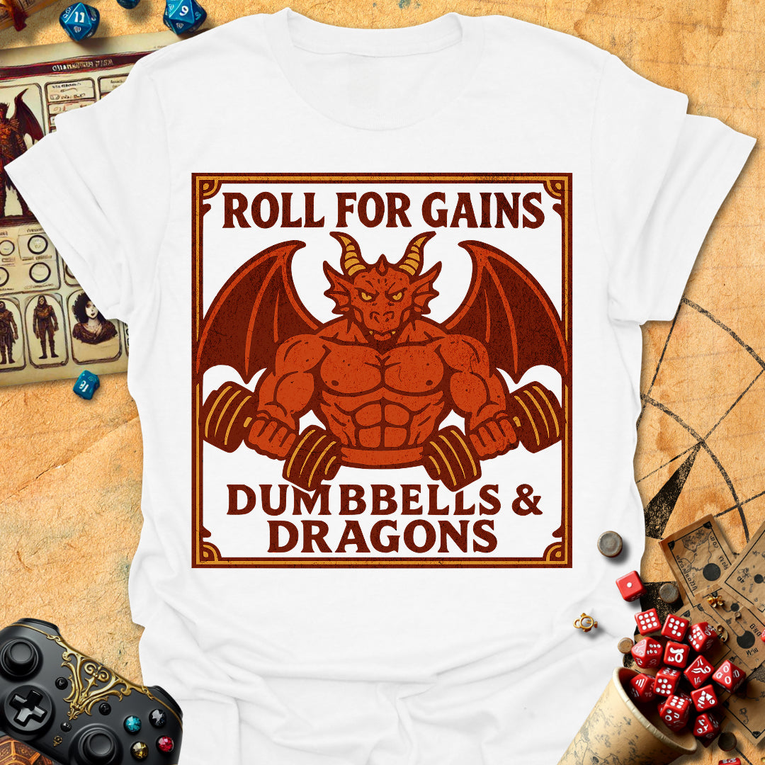 Dumbbells & Dragons Tee